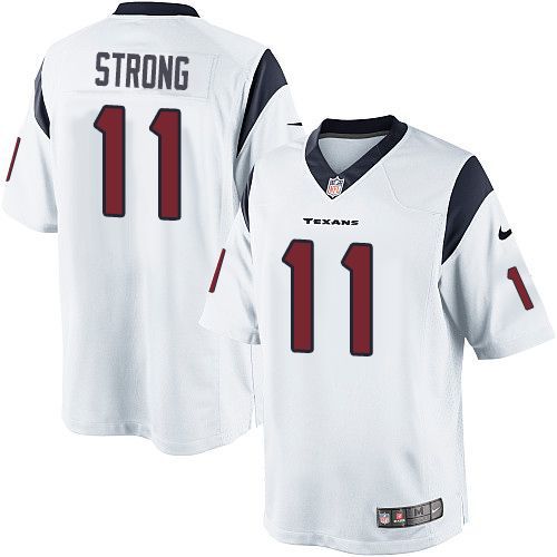 Men Houston Texans #11 Jaelen Strong Nike White Game NFL Jersey->houston texans->NFL Jersey